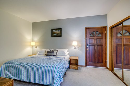 Enjoy the comfort of the King bed in the bedroom.