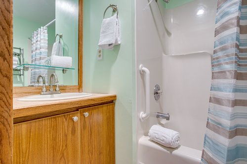 Tub/Shower combo in the ensuite bath.