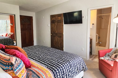 Watch a favorite movie as you drift off to sleep!
