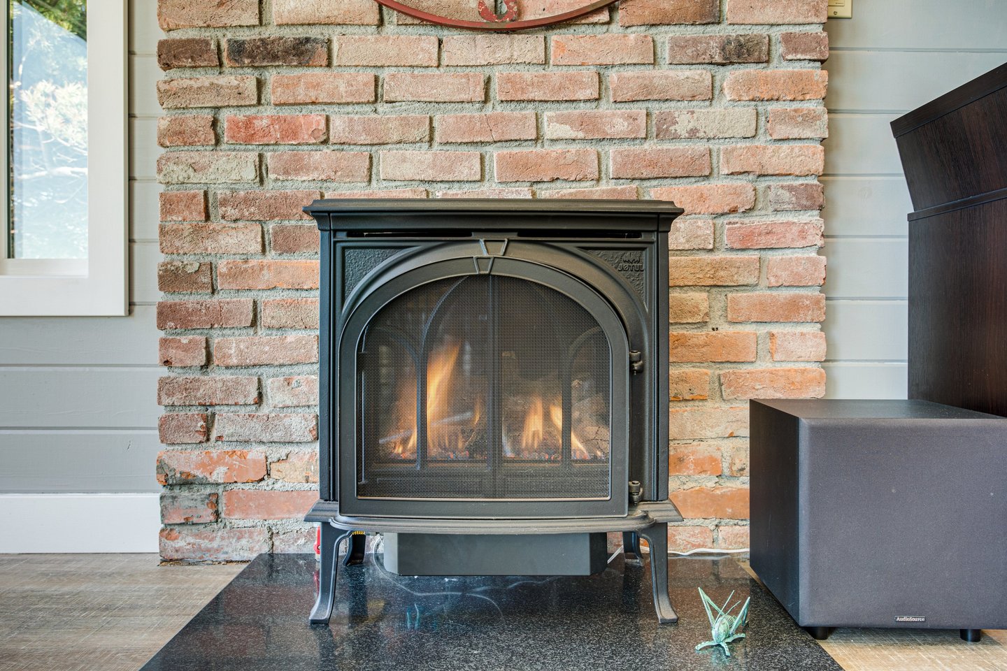 Curl up by a fire at the end of the day.