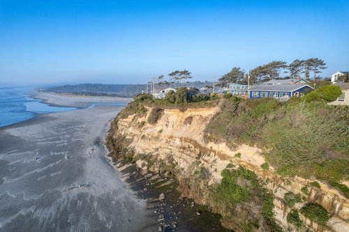 Perched on a cliff with fabulous views.