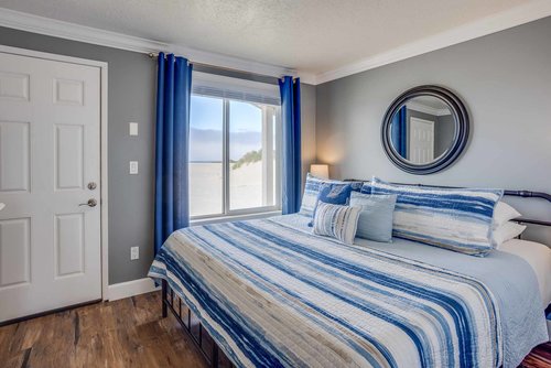 Enjoy the comfort of the king bed.