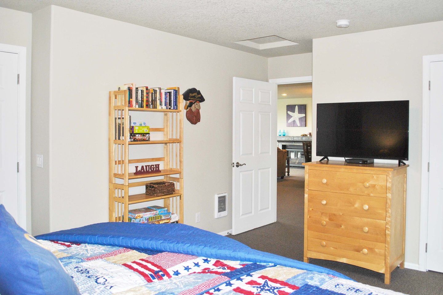 Watch a favorite late night movie from bed.
