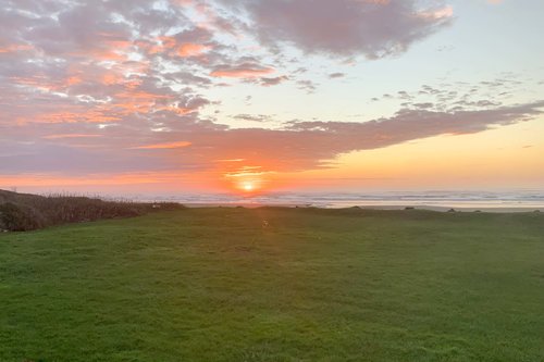 Watch beautiful sunsets from the house, deck or hot tub.