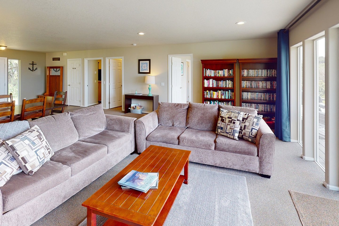A lot of space to stretch out and relax.