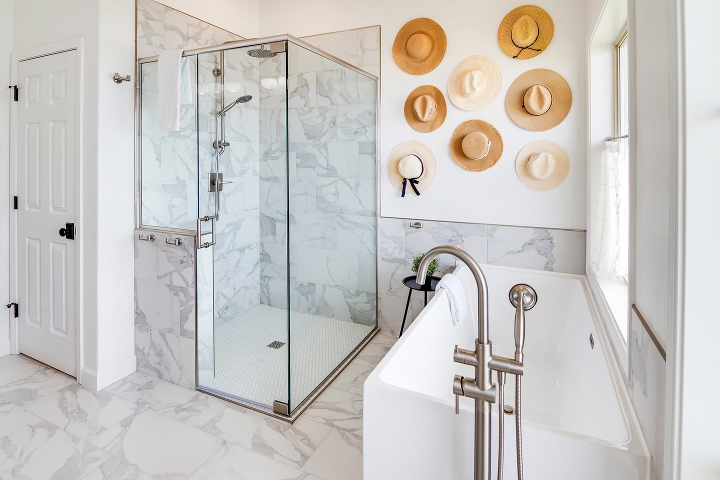 Soak in the tub or enjoy a shower with an ocean view.