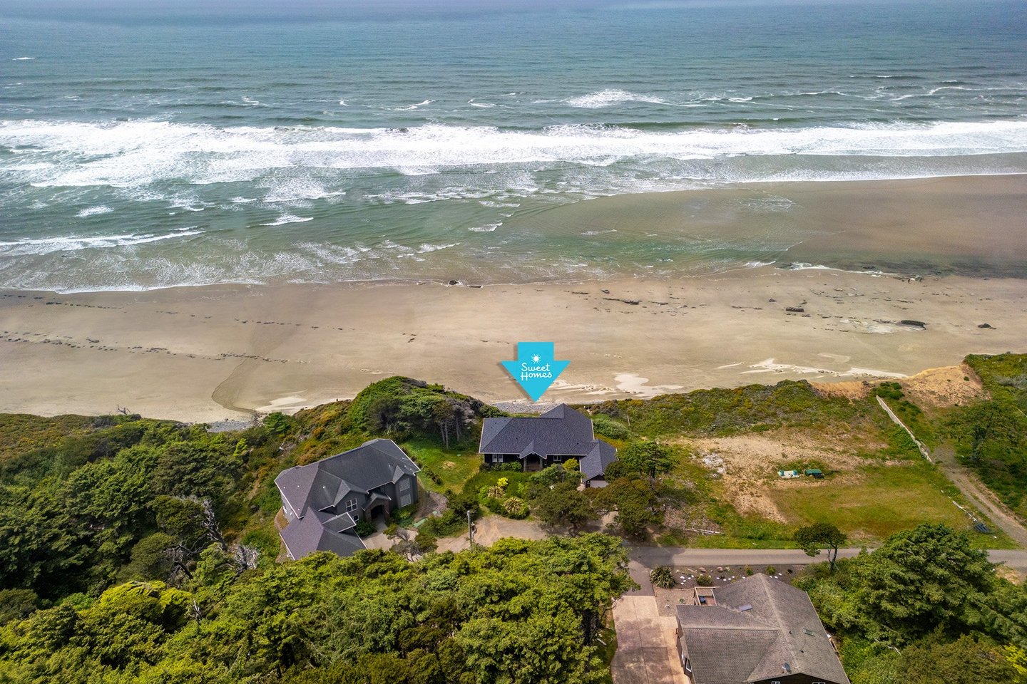 Perched on a bluff, the view is incredible!