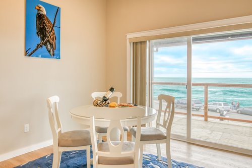Watch for whales while enjoying your favorite meal.