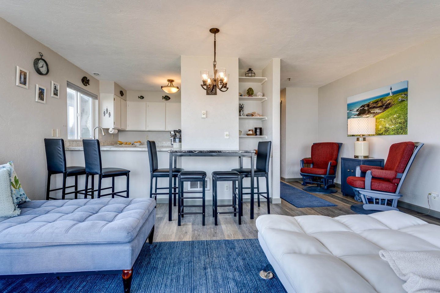 Plenty of seating in this condo!
