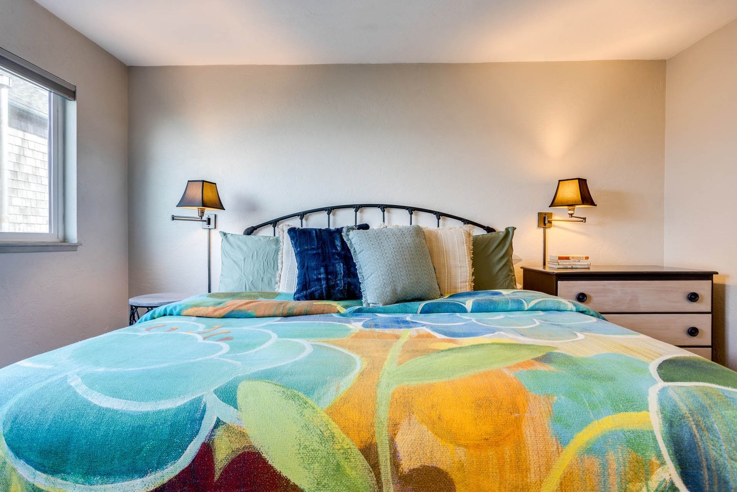 Enjoy the comfort of the king bed.