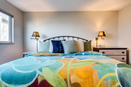 Enjoy the comfort of the king bed.