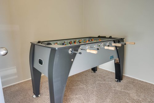 Play a game of fussball when the evening falls.