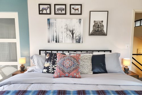 Enjoy the hunting decor to inspire you to go out and enjoy nature!