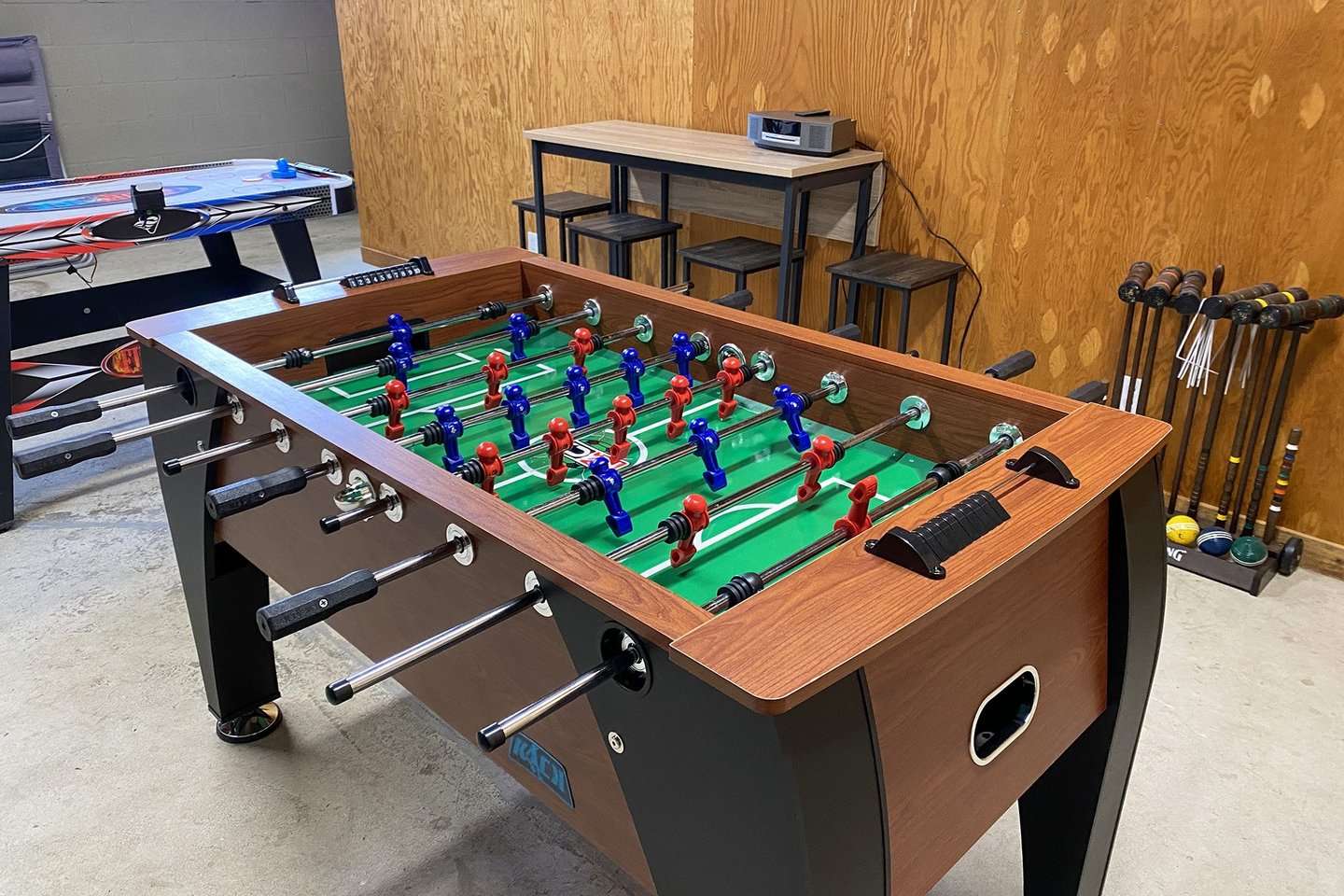Get competitive with a rousing game of foosball!