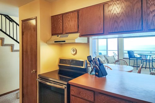 Cook up a meal while enjoying the view.