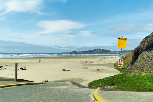 Walk to the bottom of the hill for beach access.