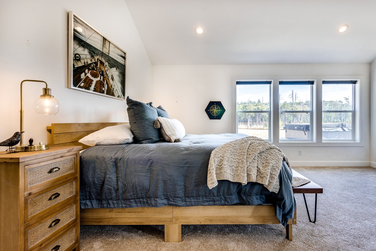 Enjoy the large windows which let in natural light.