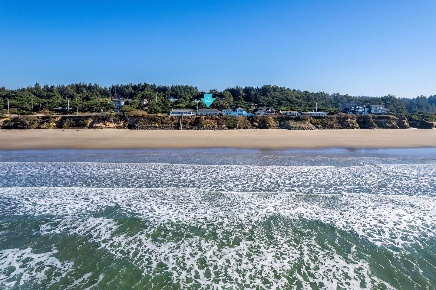 Perched on a bluff overlooking the Pacific Ocean