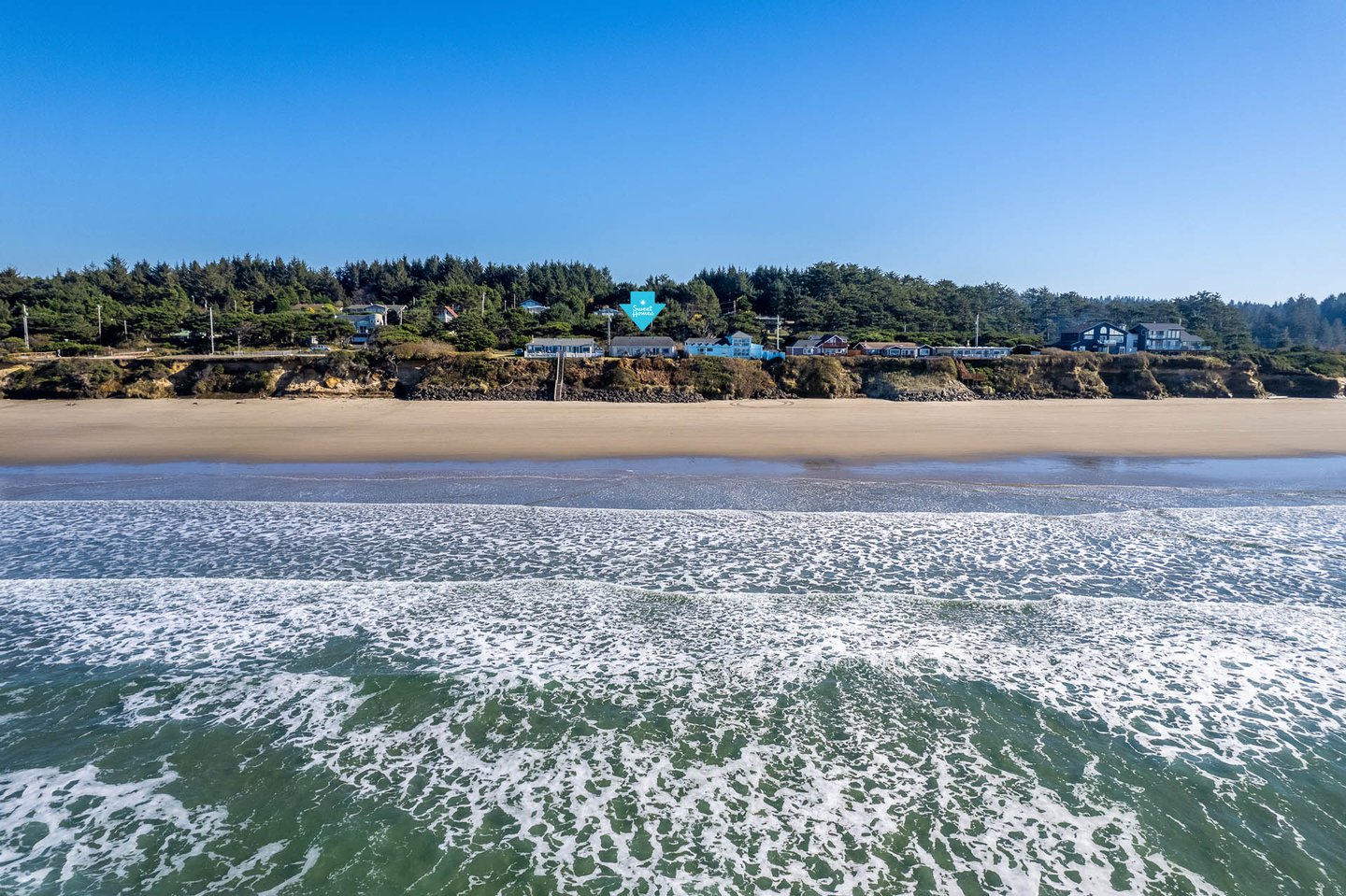 Perched on a bluff overlooking the Pacific Ocean