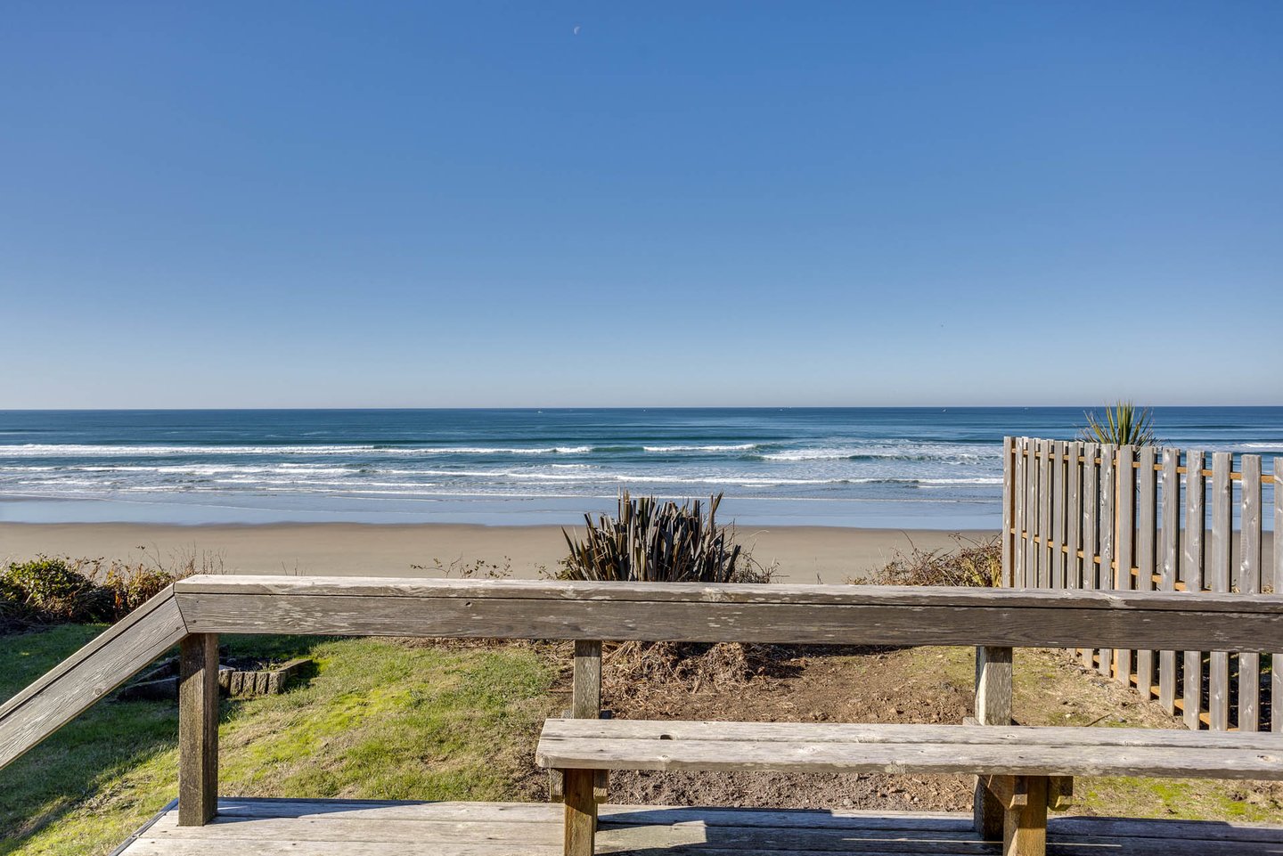 Sit and enjoy the sights and sounds of the beach.
