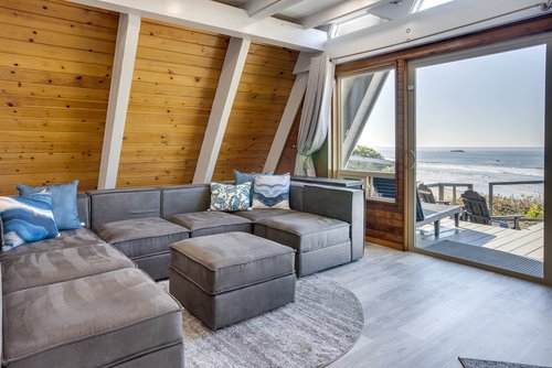 Enjoy the ocean view while relaxing.