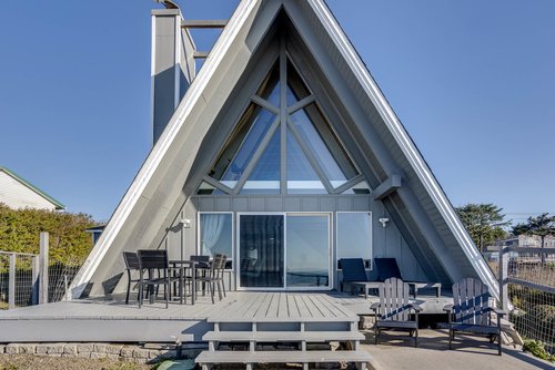 Big deck adds to the living space.