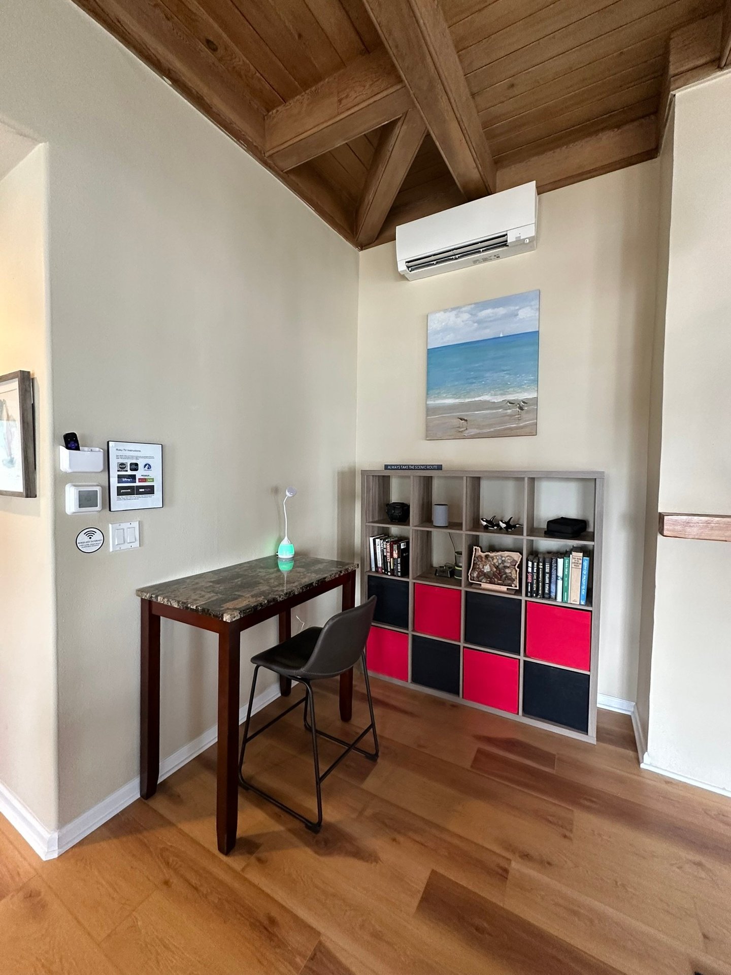Great place to set up a laptop or write the next novel!