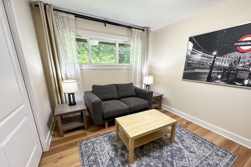 The third bedroom boasts a full size sofa sleeper.