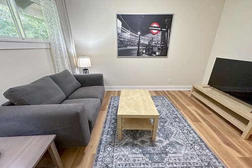 A cozy third bedroom where you can getaway to watch your favorite show or enjoy the sofa sleeper.