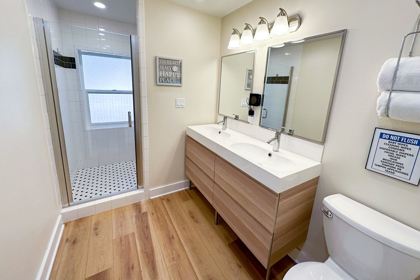 The Primary suite has its own private bath.