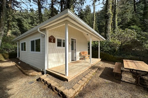 Cute cottage stands alone within the Oregon House property.