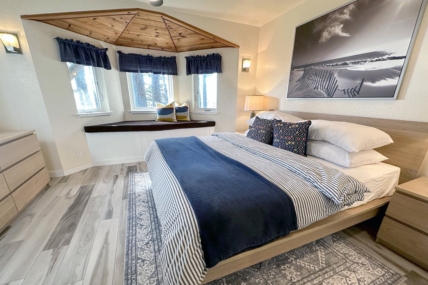 Wonderful bedroom on the first floor.