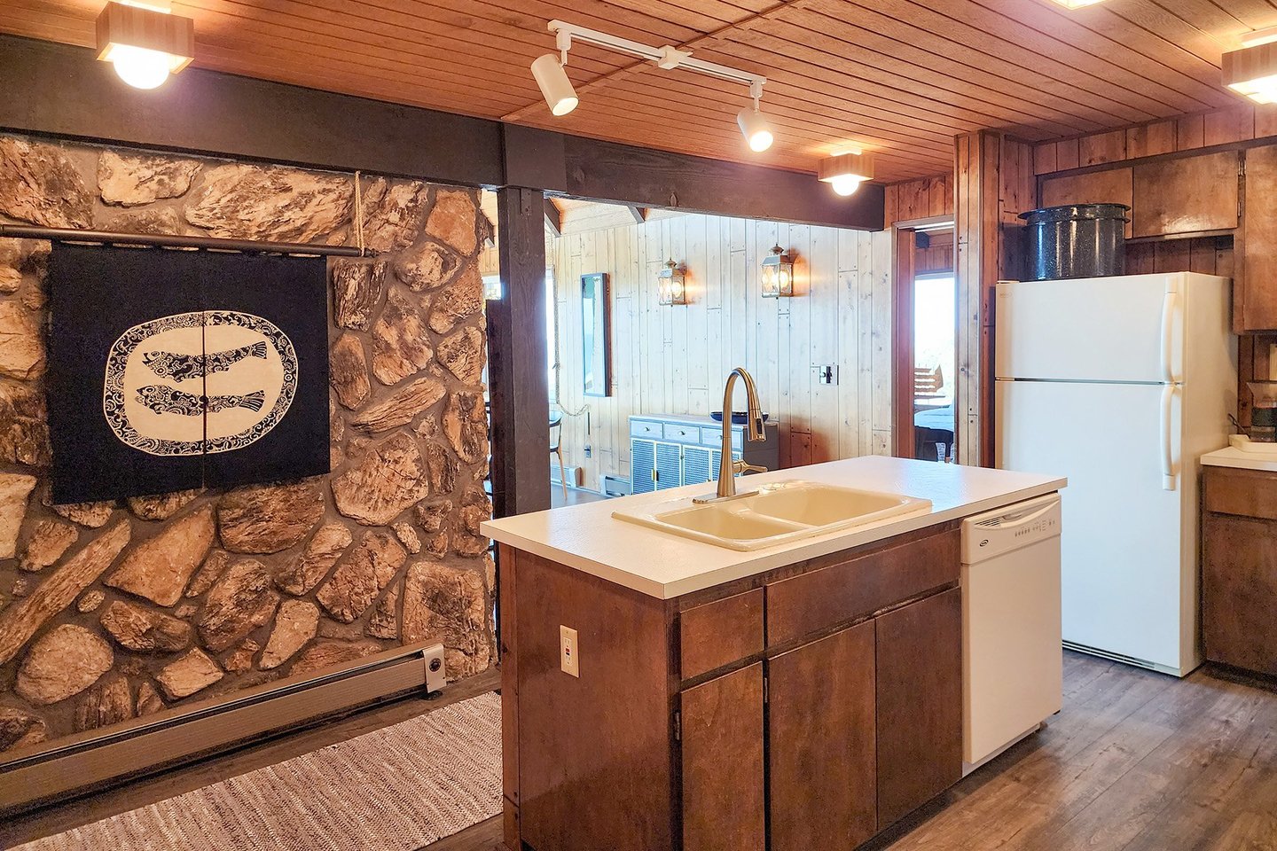Kitchen island.