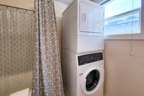 Convenient washer/dryer in the home.