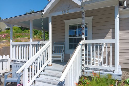 Sit and rock on the front porch and people watch.