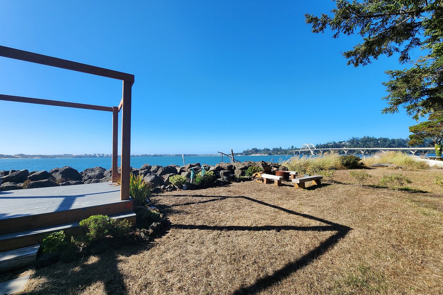 A firepit is available to use on cool evenings.