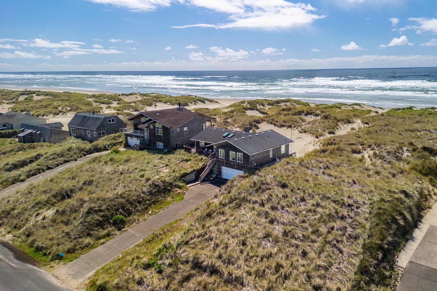 Nestled in the dunes.