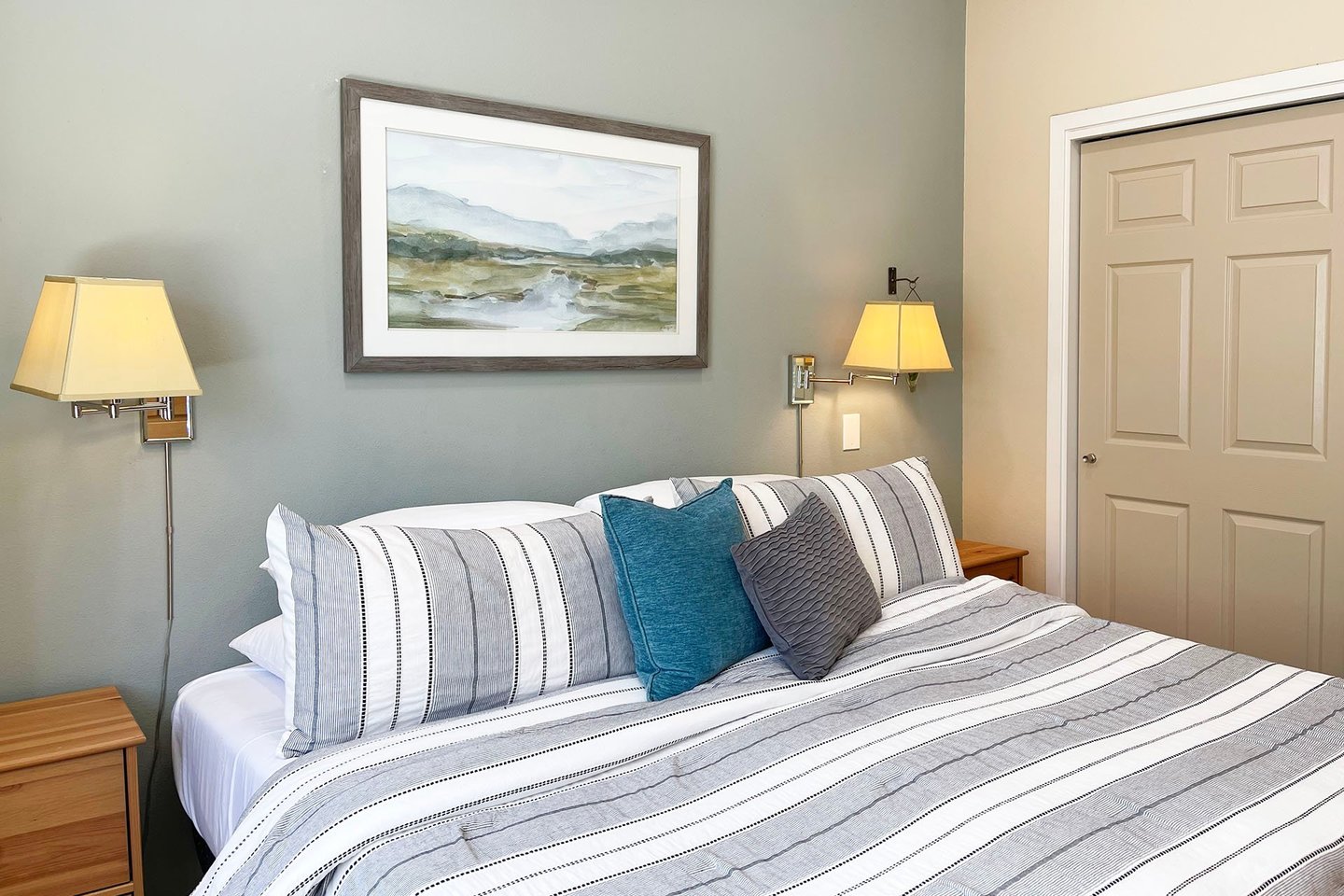 Cozy up after a fun day at the beach.