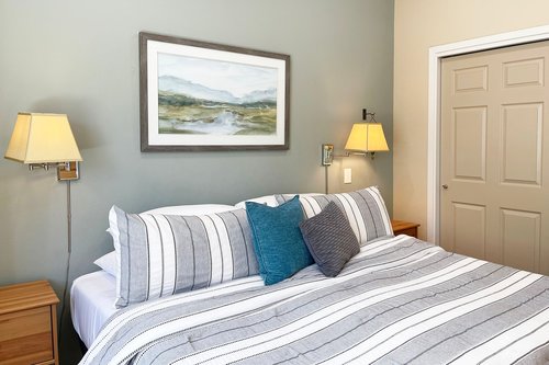 Cozy up after a fun day at the beach.
