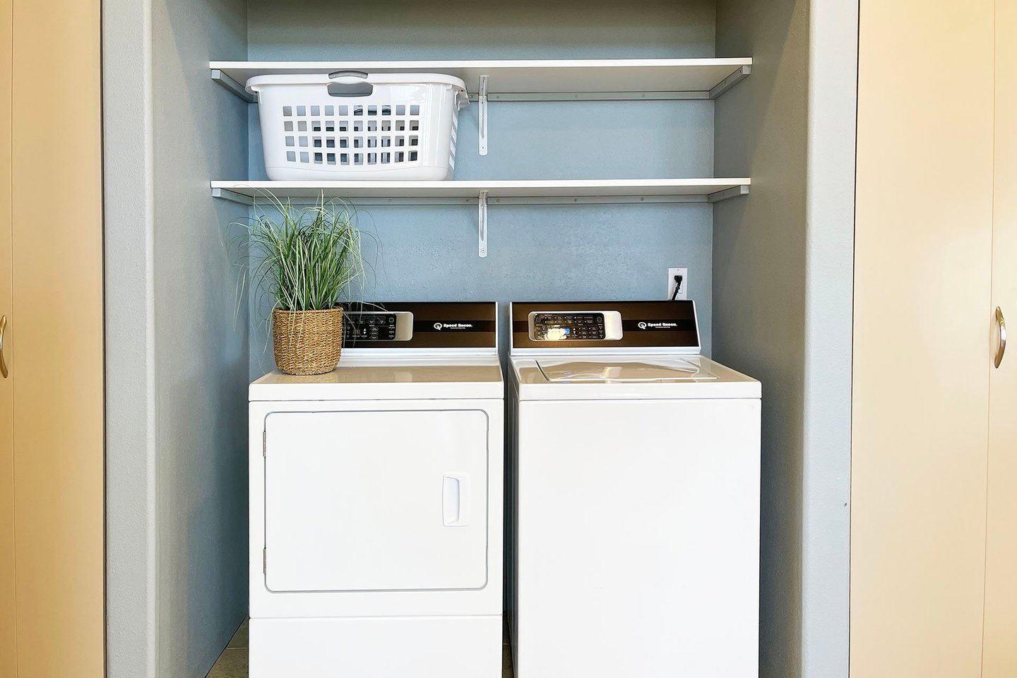 Complimentary washer/dryer for your convenience.