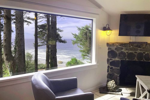 Sit and gaze out the window and watch the ocean.
