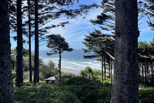 Beautiful views from this wooded property.