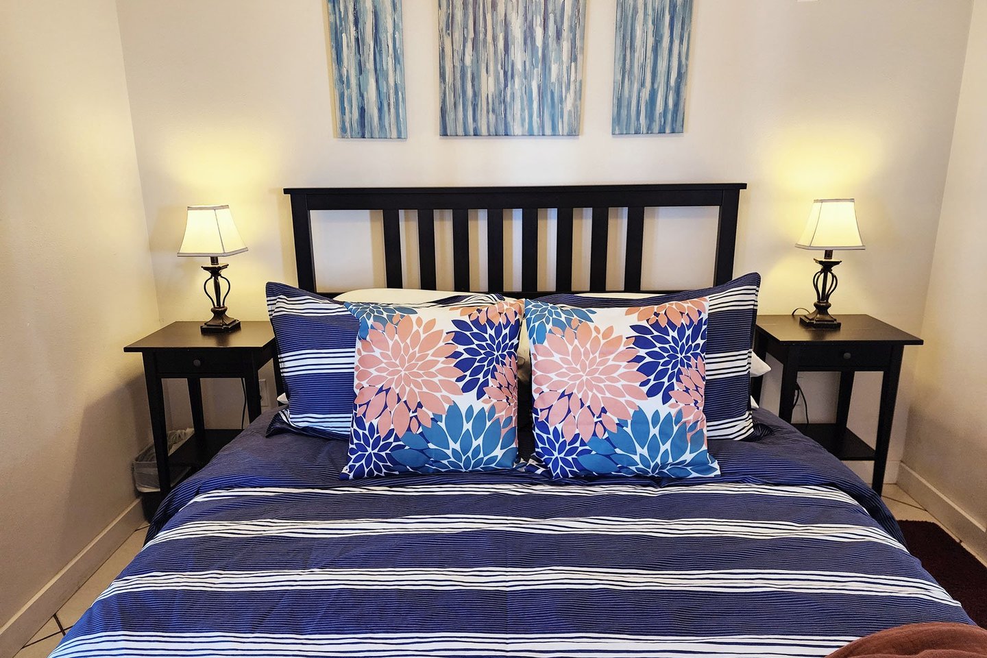 Cozy up after a day of exploring in this bedroom!