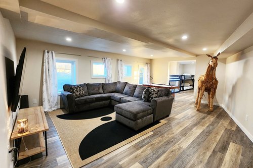 Media/game room perfect for watching movies and challenging each other to a game.