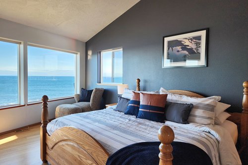 Wake up to these views from the primary bedroom.
