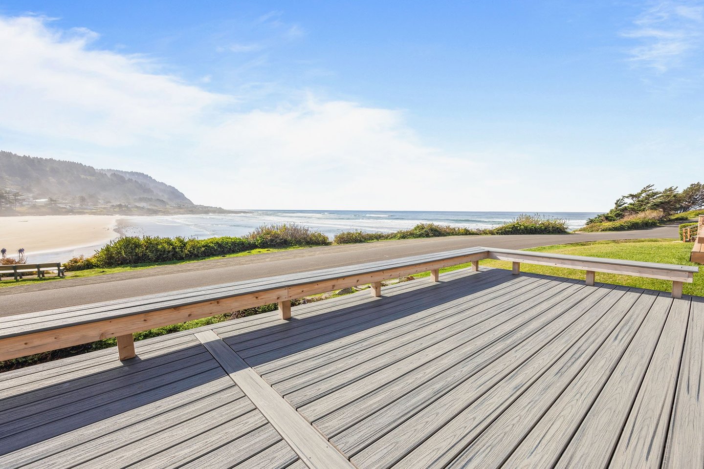 On the 804 Trail the deck is perfect for people watching.