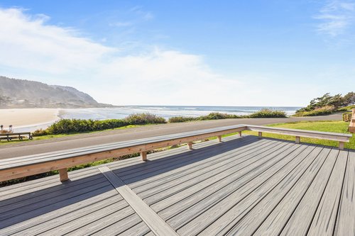 On the 804 Trail the deck is perfect for people watching.