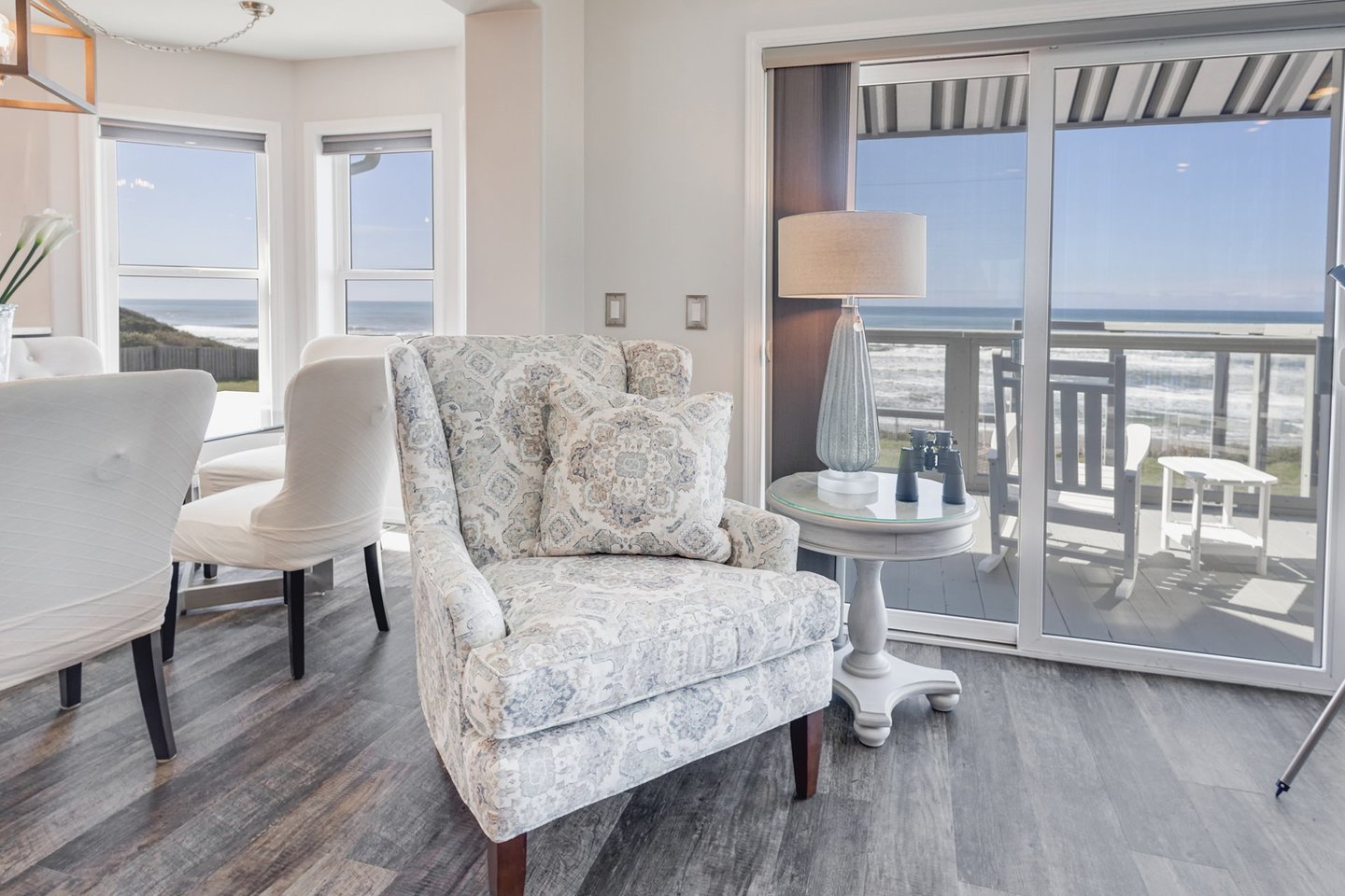 Sit and enjoy the sounds of the sea.