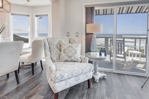 Sit and enjoy the sounds of the sea.