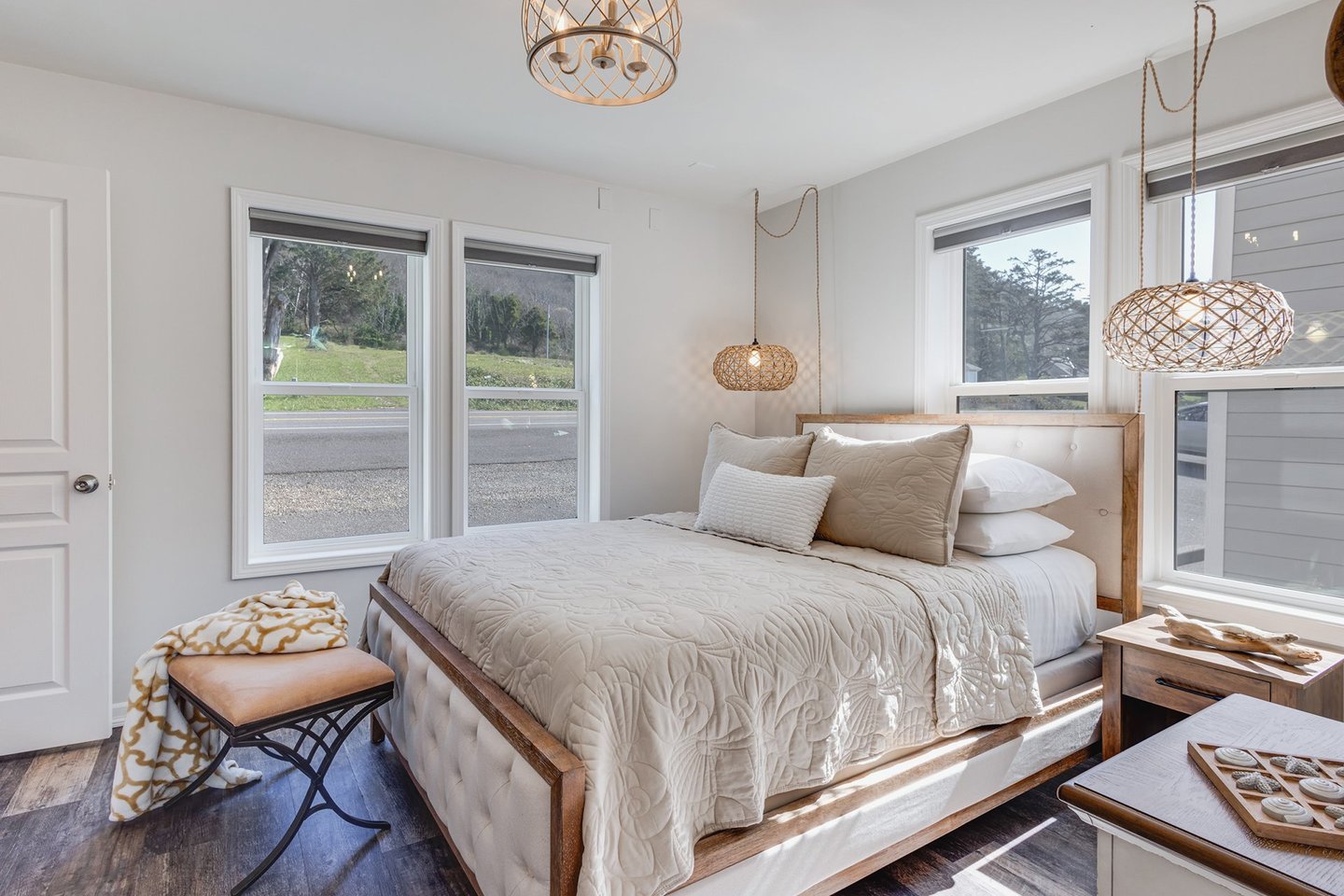 Light and airy with beautiful decor.